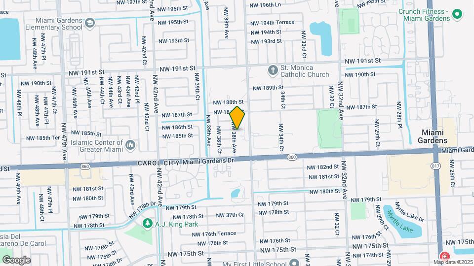 18525 NW 38th Ave Map and Location Details
