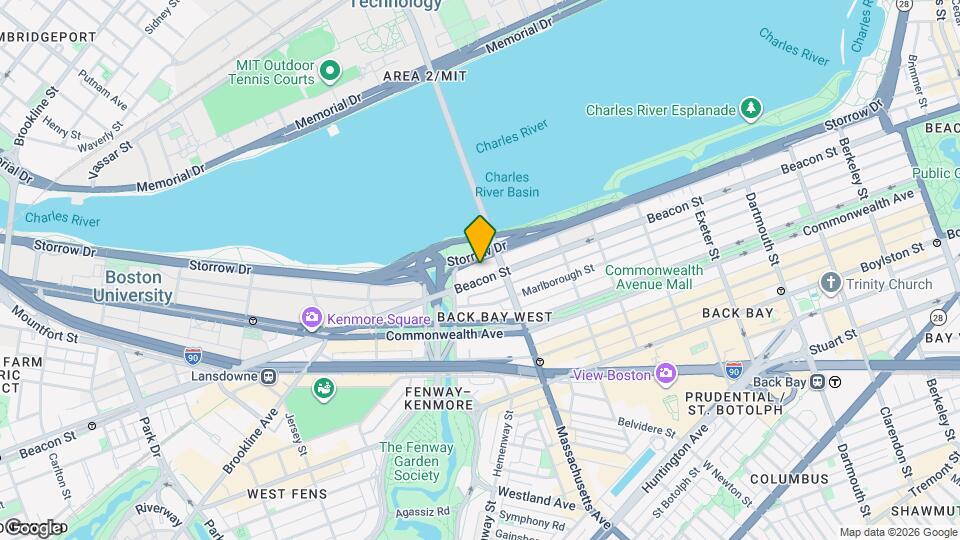 518 Beacon St, Unit 2 Map and Location Details