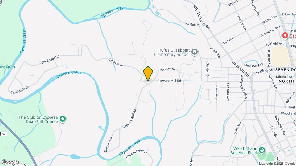 1306 Cypress Mill Rd Mapa y Detalles de la Ubicación