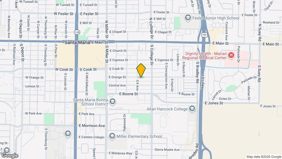 710 E Orange St Map and Location Details