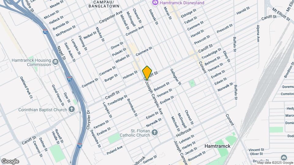 10338 Joseph Campau Ave Map and Location Details