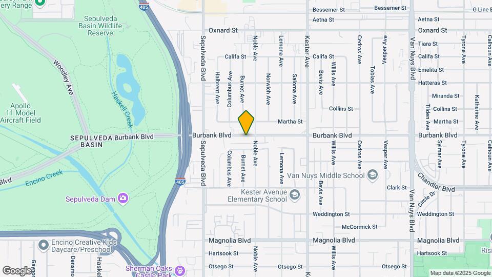 15122 Burbank Blvd Map and Location Details