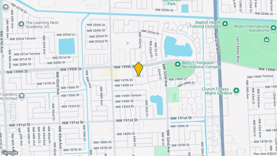 3364 NW 197th Terrace Map and Location Details