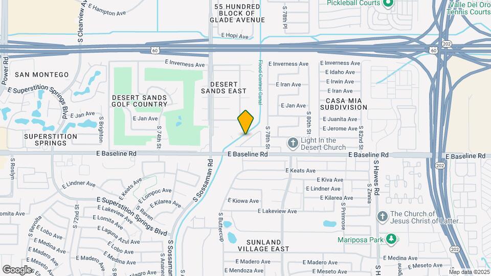 7726 E Baseline Rd, Unit 142 Map and Location Details