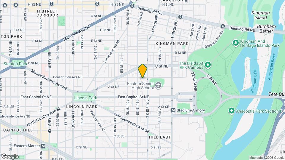 1621 Constitution Ave NE Map and Location Details