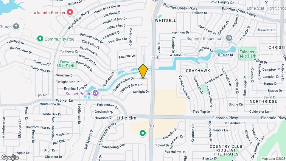 2856 Cascade Cove Dr Map and Location Details