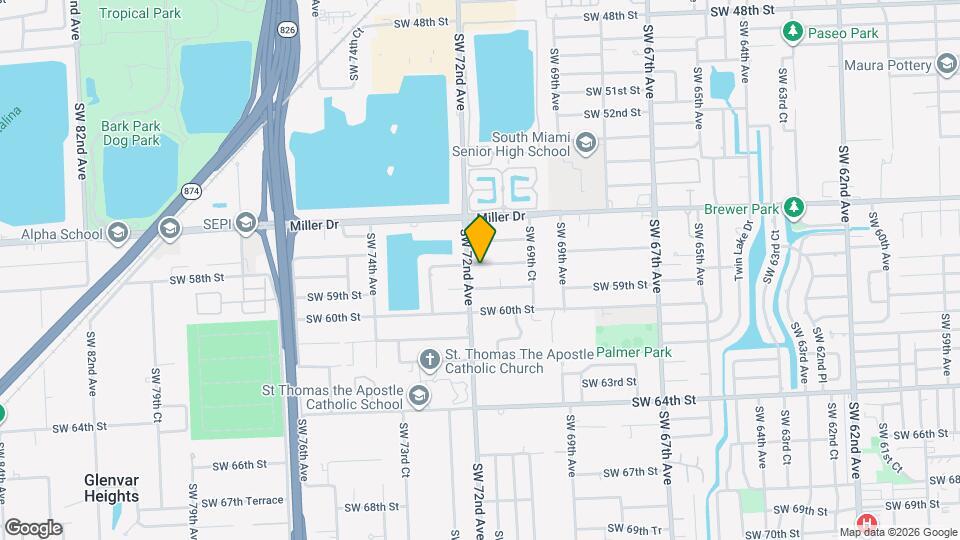 7120 SW 58th St Map and Location Details