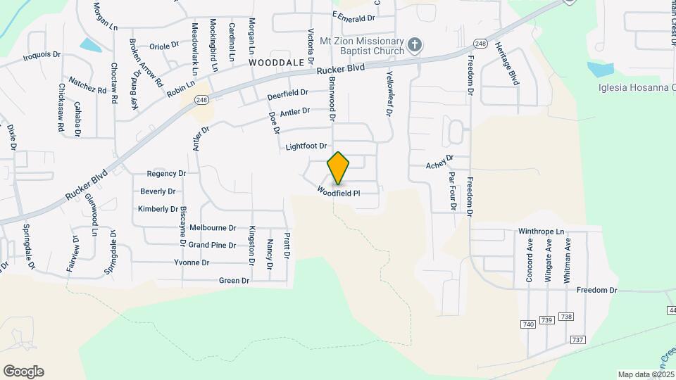 105 Woodfield Pl Map and Location Details