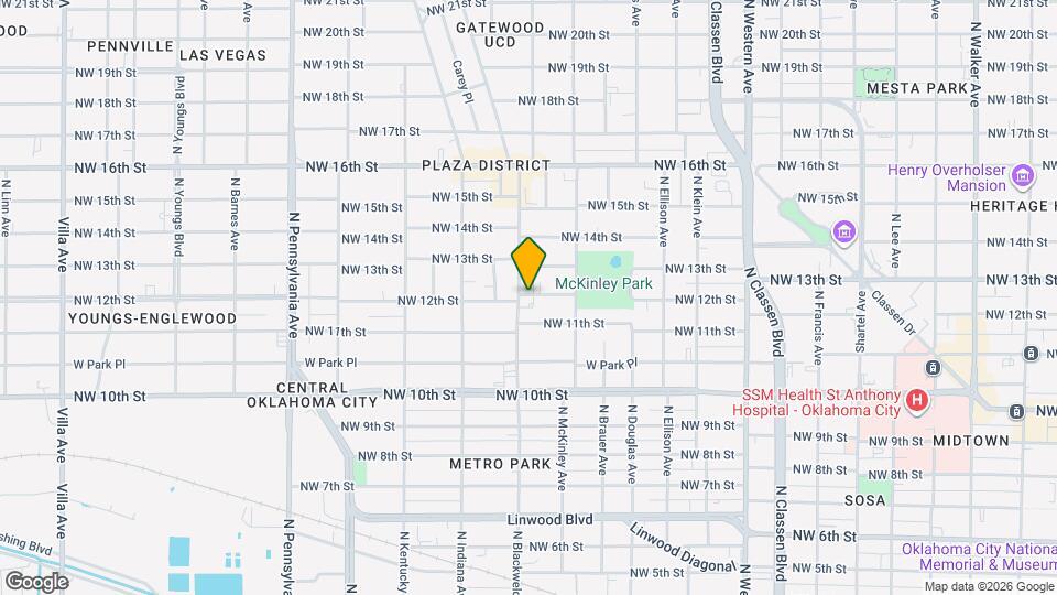 1216 N Blackwelder Anx Map and Location Details