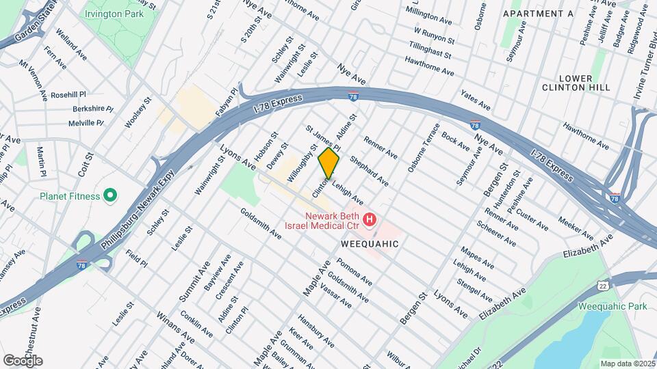 336-338 Clinton Pl Mapa y Detalles de la Ubicación