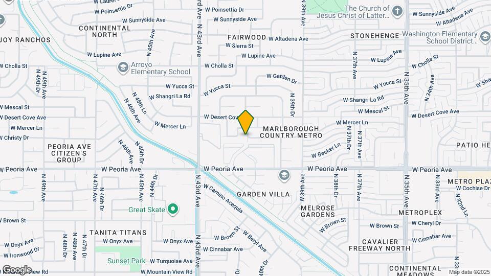 10826 N 41st Ave Map and Location Details