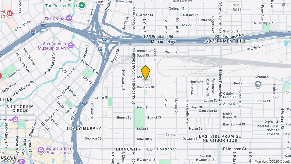 1162 N Olive St Map and Location Details