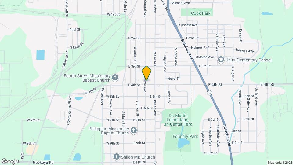 301 E 4th St Map and Location Details