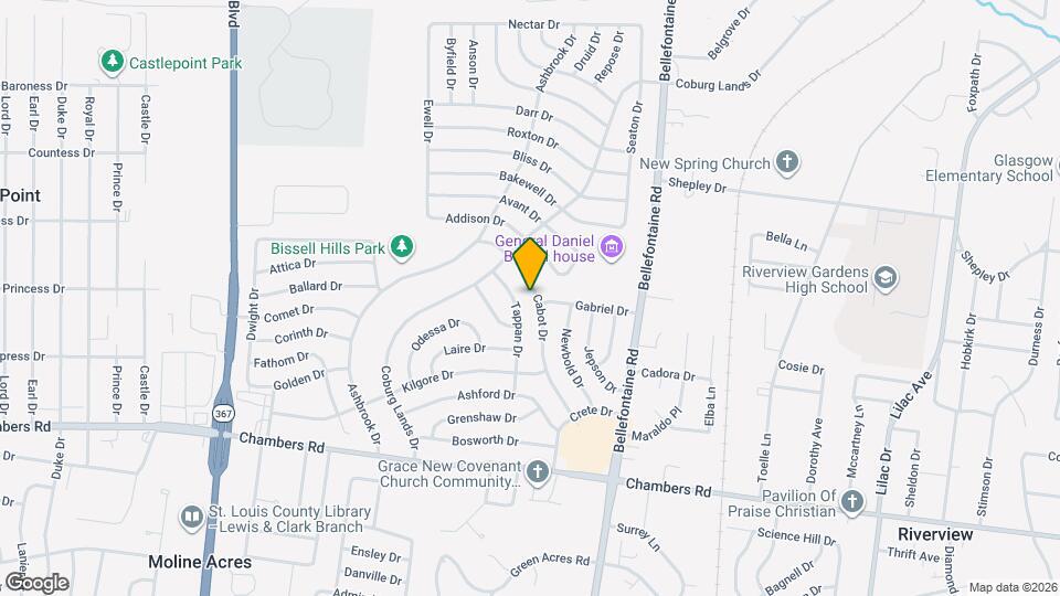 10205 Cabot Dr Map and Location Details