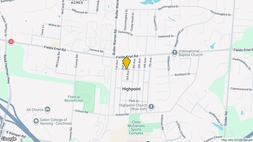 12121 3rd Ave Map and Location Details