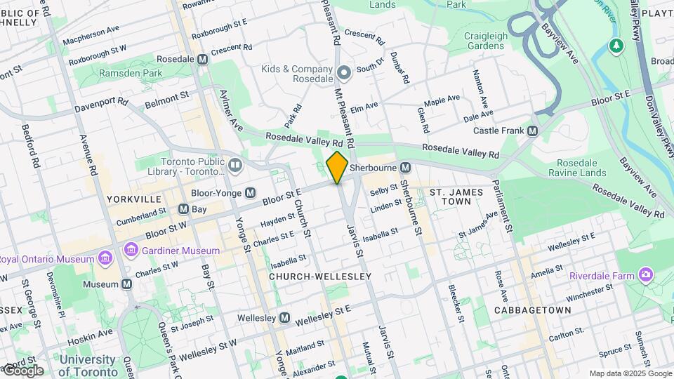 Residences on Bloor Map and Location Details