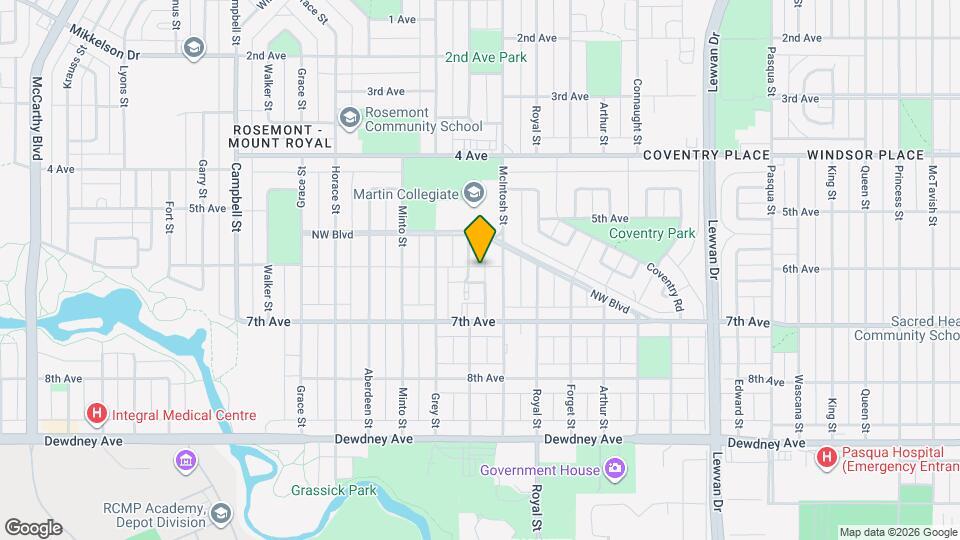 1207 Empress St Map and Location Details
