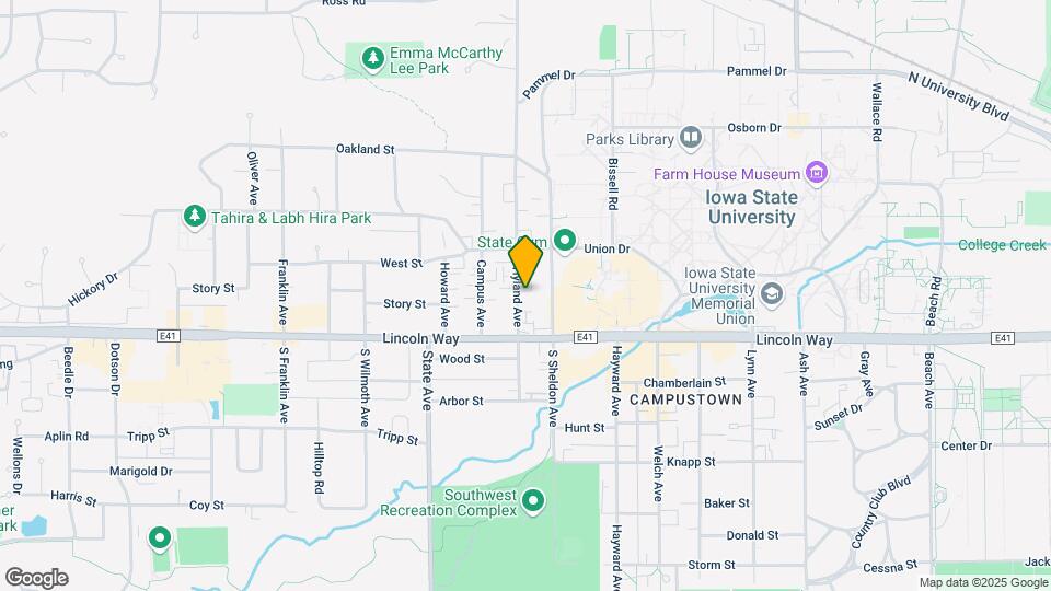 134 N Hyland Ave Map and Location Details