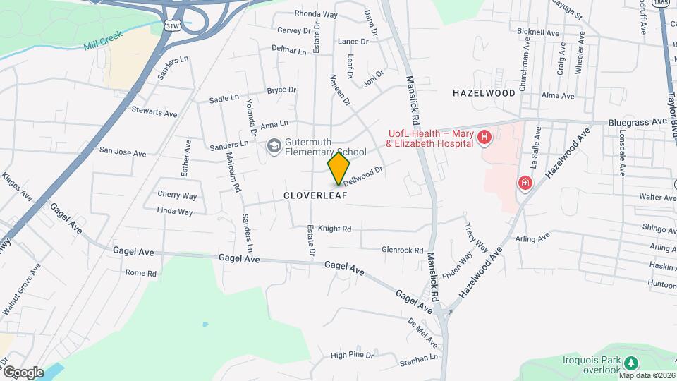 1500 Dellwood Dr Map and Location Details