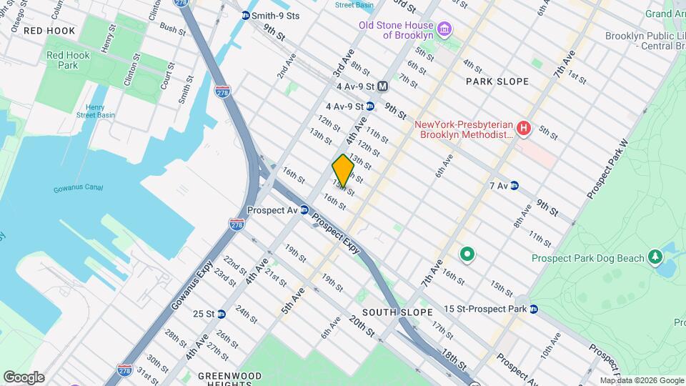 182 15th St, Unit 3C Map and Location Details