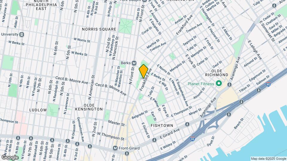 1782 Frankford Ave Map and Location Details
