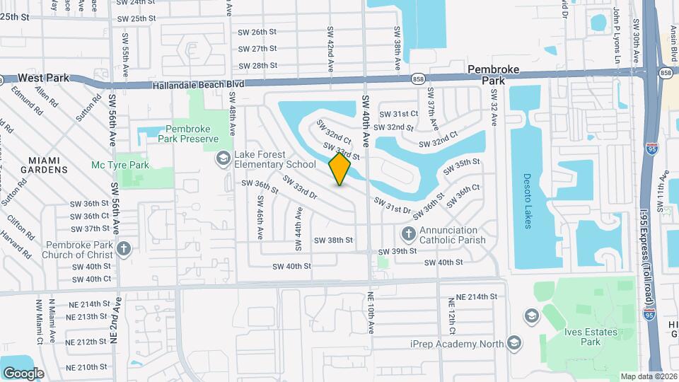4201 SW 32nd Dr Map and Location Details
