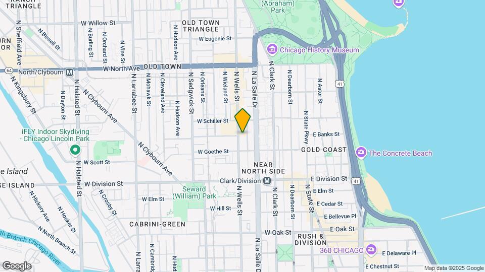 1329 N Wells St Map and Location Details