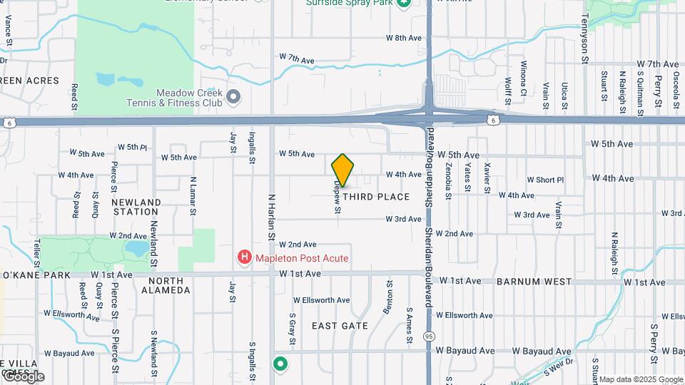 5575 W 3rd Pl Map and Location Details