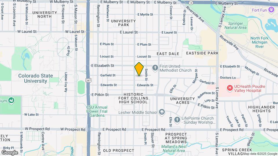 509 Garfield St Map and Location Details
