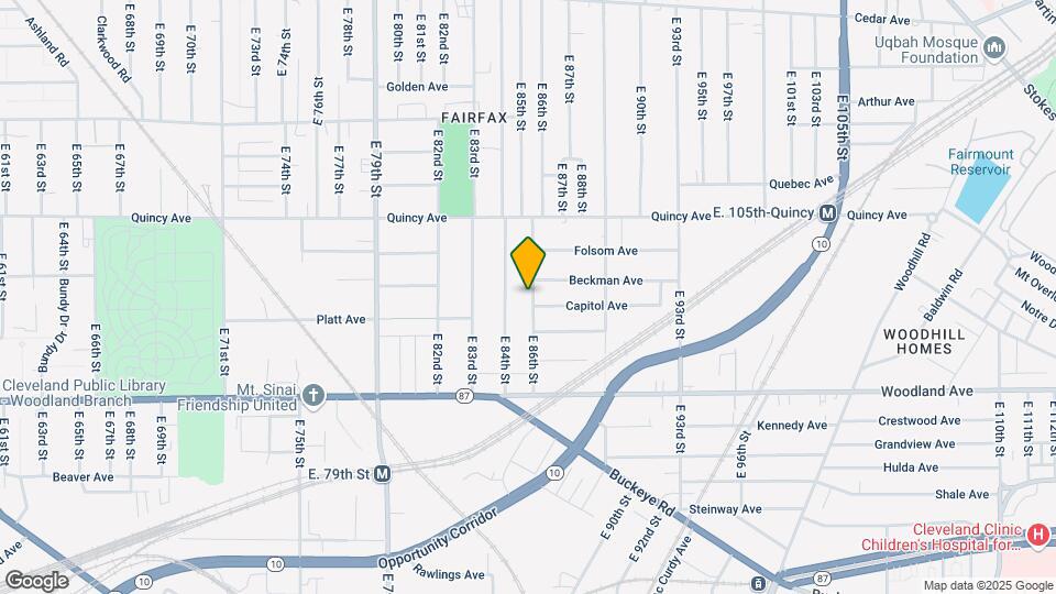 2480 E 86th St Map and Location Details