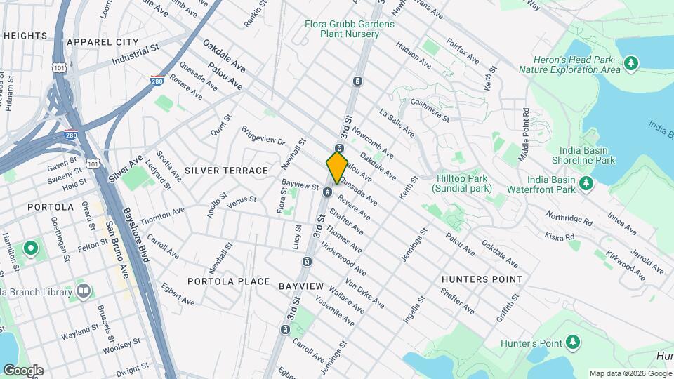 1672 Revere Ave Map and Location Details