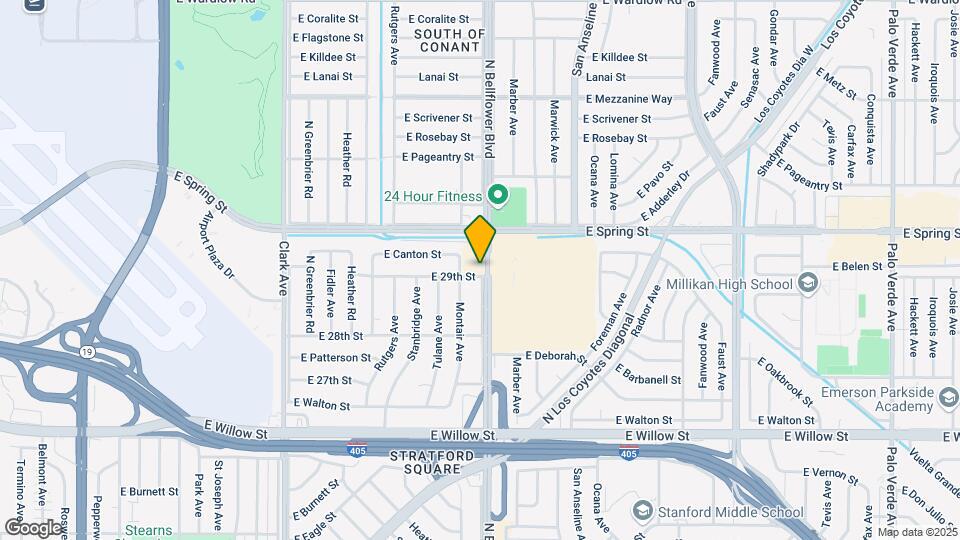 2901 N Bellflower Blvd Map and Location Details