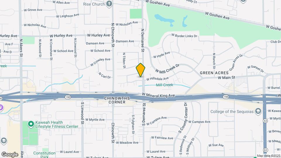 3722 W Hillsdale Ave Map and Location Details