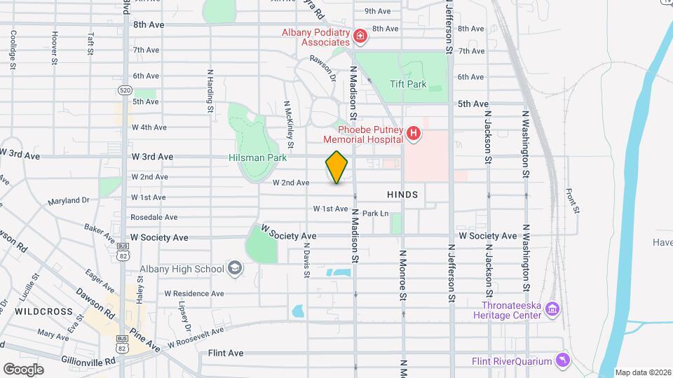 610 W 2nd Ave Map and Location Details