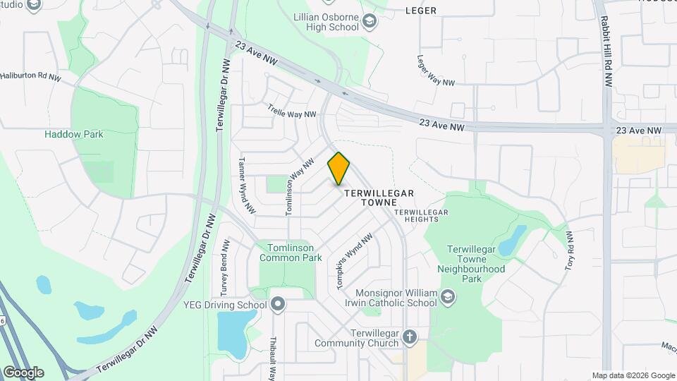 1874 Tomlinson Crescent NW Map and Location Details