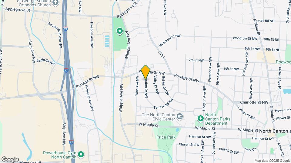 415 Sheraton Dr NW Map and Location Details