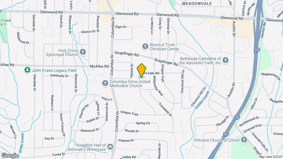 2032 Twin Falls Rd Map and Location Details