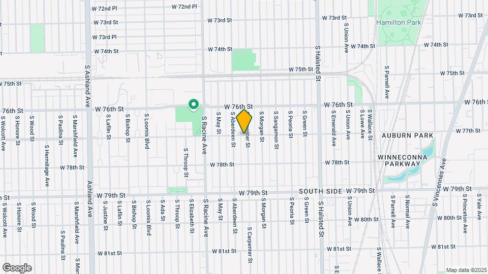 7700 S Carpenter St Mapa y Detalles de la Ubicación