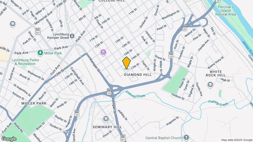 1624 Fillmore St Map and Location Details