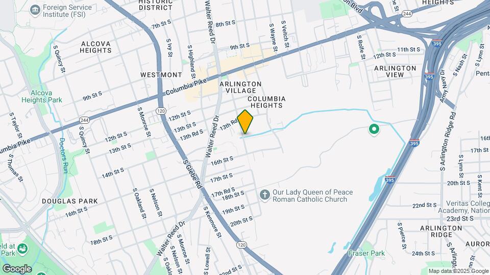 1501 S Edgewood St Map and Location Details