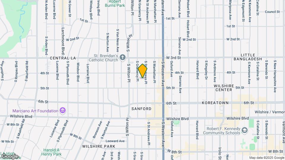 429 S St Andrews Pl Map and Location Details