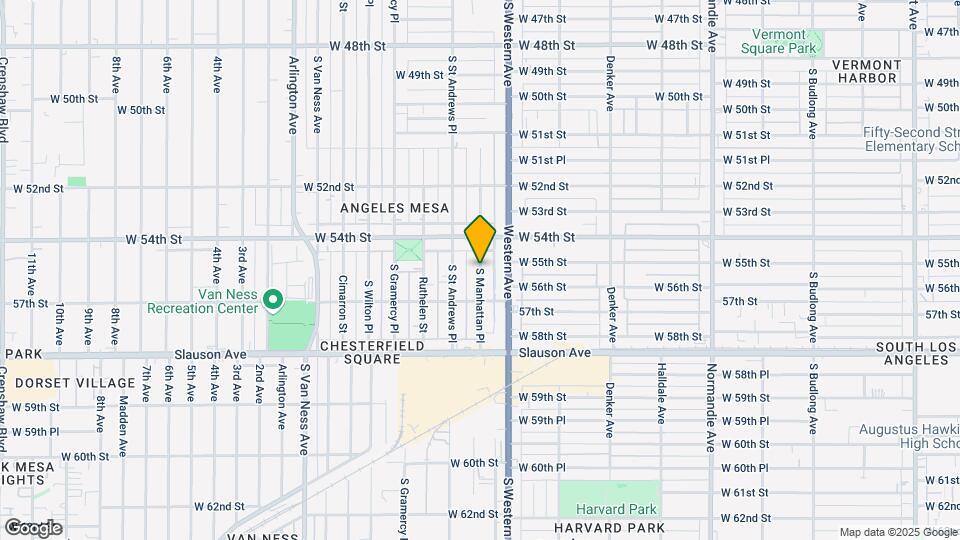 5509 S Manhattan Pl Map and Location Details