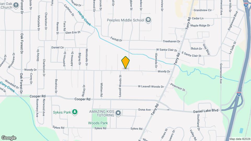 316 Woody Dr Map and Location Details