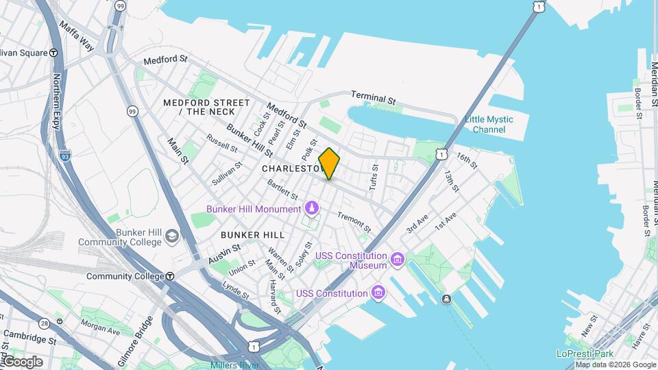 128 Bunker Hill St Map and Location Details