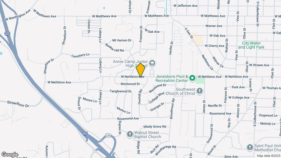 1913 W Nettleton Ave Map and Location Details