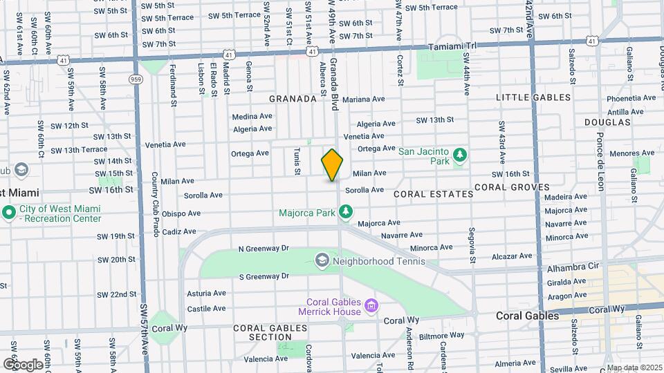 1624 Granada Blvd Mapa y Detalles de la Ubicación