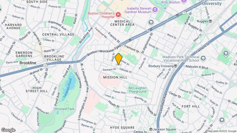 135 Hillside St, Unit 2 Mapa y Detalles de la Ubicación