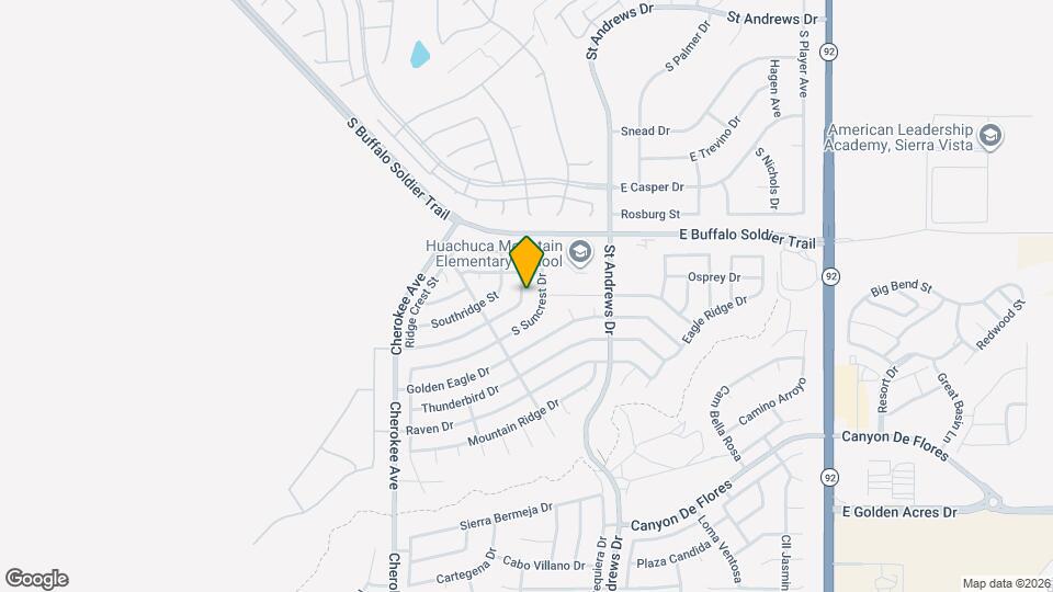 2872 Canyon View Dr Map and Location Details