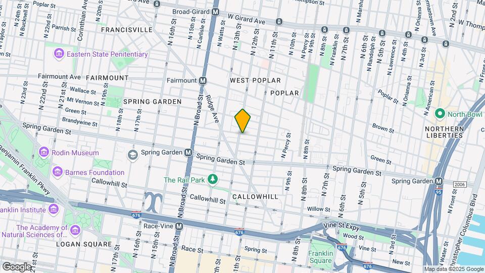 1138 Mt Vernon St Map and Location Details