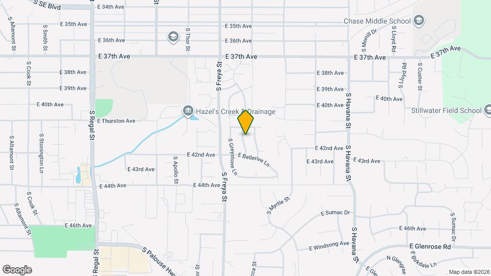 4115 S Tenfel Ln Map and Location Details